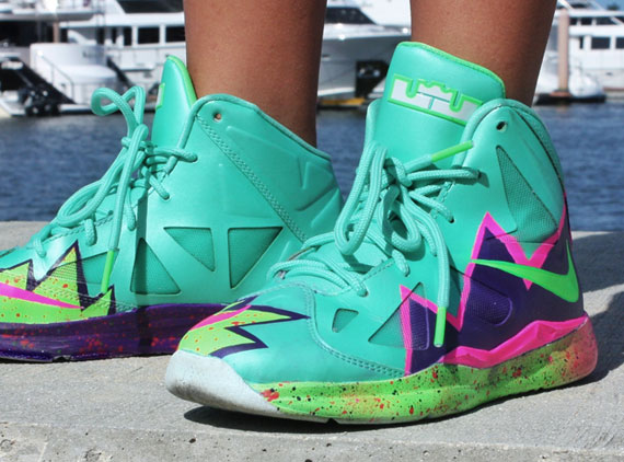 Nike LeBron X GS "Pow" Customs by Twizz