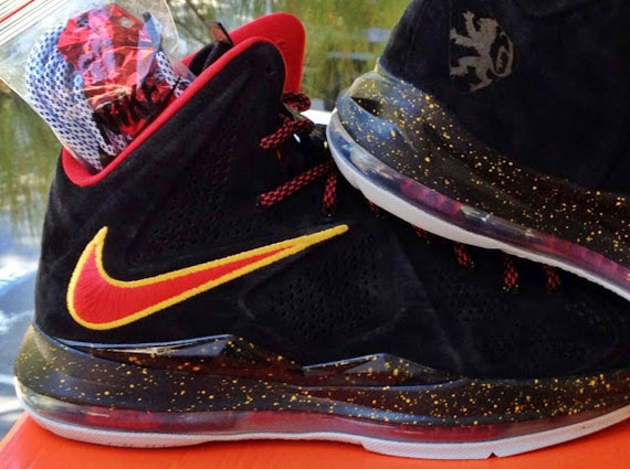 Nike LeBron X “Miami Heat” Black Suede PE