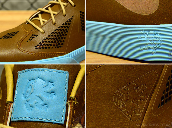 Nike LeBron X NSW Lifestyle NRG - Hazelnut - Tide Pool Blue - Jersey Gold