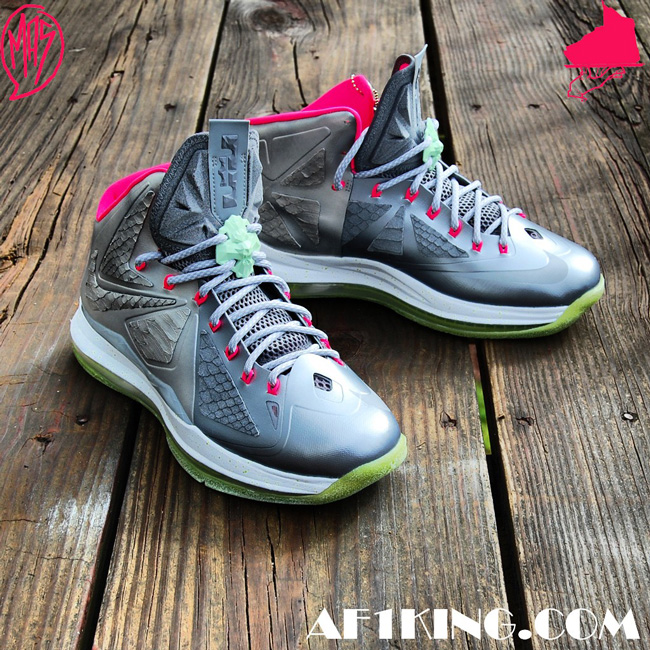 Nike Lebron X Platinum Customs Af1king 6