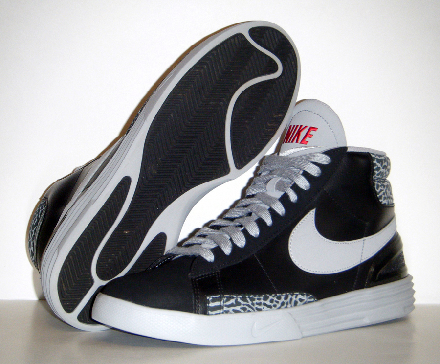 Nike Lunar Blazer Black Cement Sample 2