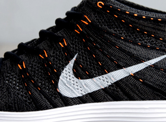 Nike Lunar Flyknit Chukka Black Total Orange 1