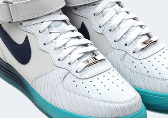 Nike Lunar Force 1 Mid – Pure Platinum – Squadron Blue