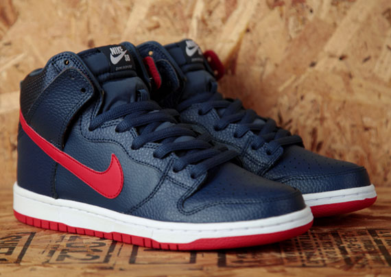 Nike Sb Dunk High Squadron Blue University Red 2