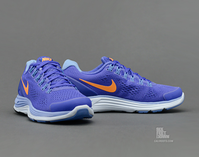 Nike Wmns Lunarglide 4 Violet Force Bright Citrus 1