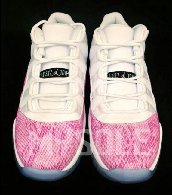 Pink Snakeskin Air Jordan 11 1