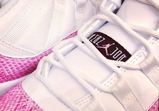 “Pink Snakeskin” Air Jordan XI Low GS