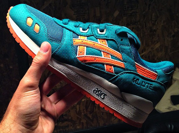 Ronnie Fieg x Asics Gel Lyte III - Teal - Orange