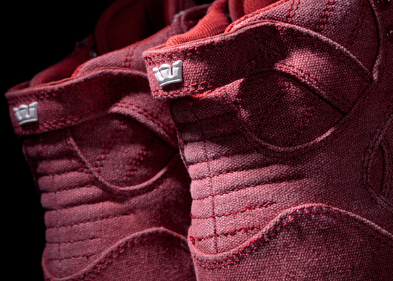 Supra Skytop Burgundy Canvas