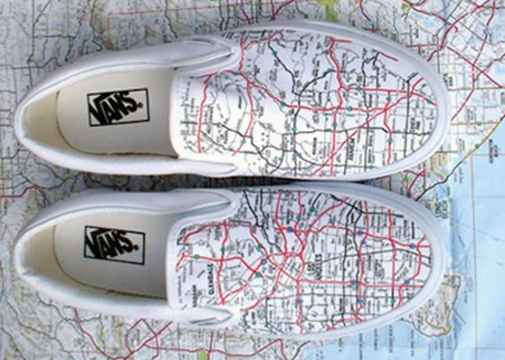 Vans Slip-On “LA Map” Customs by Rad Is Rad