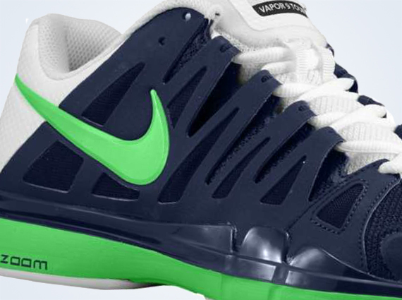 Nike Zoom Vapor Tour 9 - Midnight Navy - Poison Green