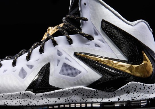 Nike LeBron X P.S. Elite+ “White/Gold”