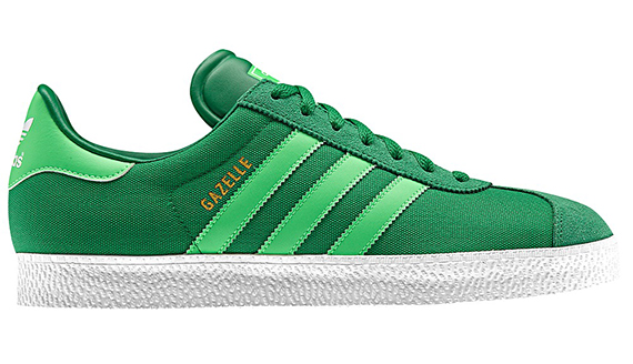 Adidas Originals Gazelle Green White 2