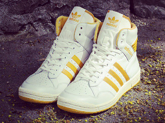 Adidas Pro Conference Hi Neo White Legacy Goldenrod 1