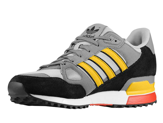 Adidas Zx750 Black Grey Yellow Red 1