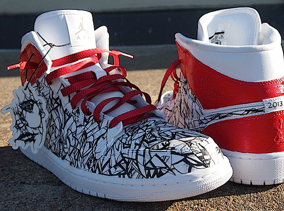 Air Jordan 1 “AIRWISDUMB” Customs by Josh Wisdumb