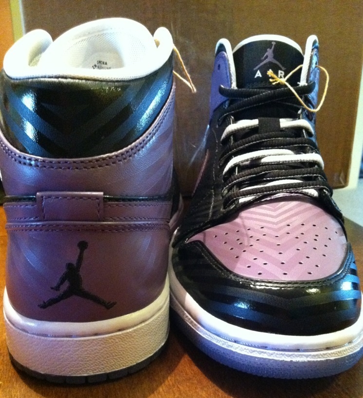 Air Jordan 1 Black Purple Unreleased Sample 04