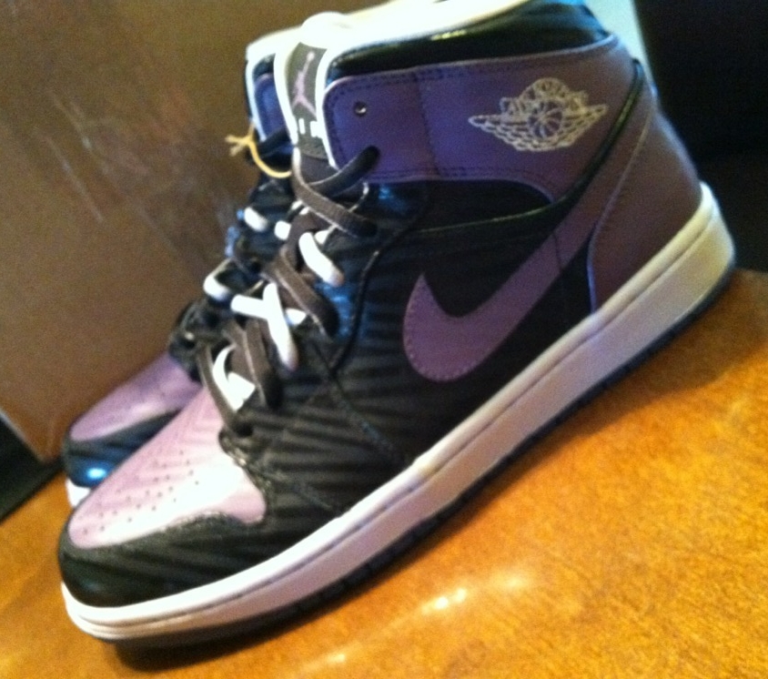 Air Jordan 1 Black Purple Unreleased Sample 06