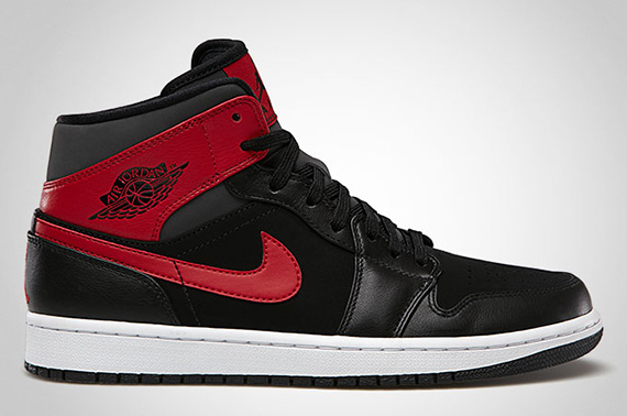 Air Jordan 1 Mid Black Gym Red Anthracite 1