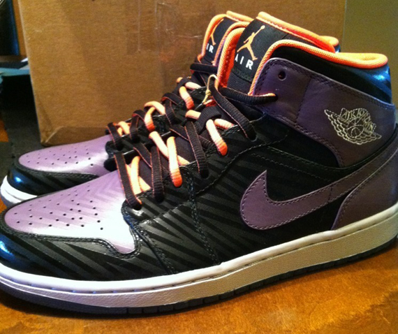 Air Jordan 1 Purple Black Orange Unreleased Sample 2