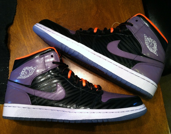 Air Jordan 1 Purple Black Orange Unreleased Sample 3