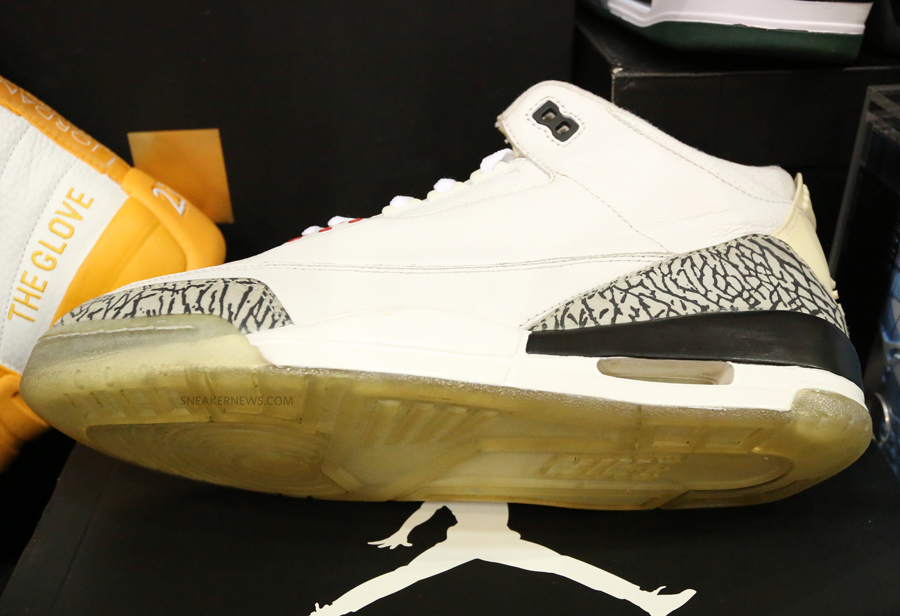 Air Jordan Iii White Cement Clear Sole Sample 11