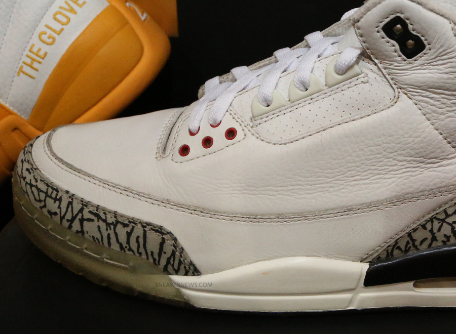 Air Jordan Iii White Cement Clear Sole Sample 3