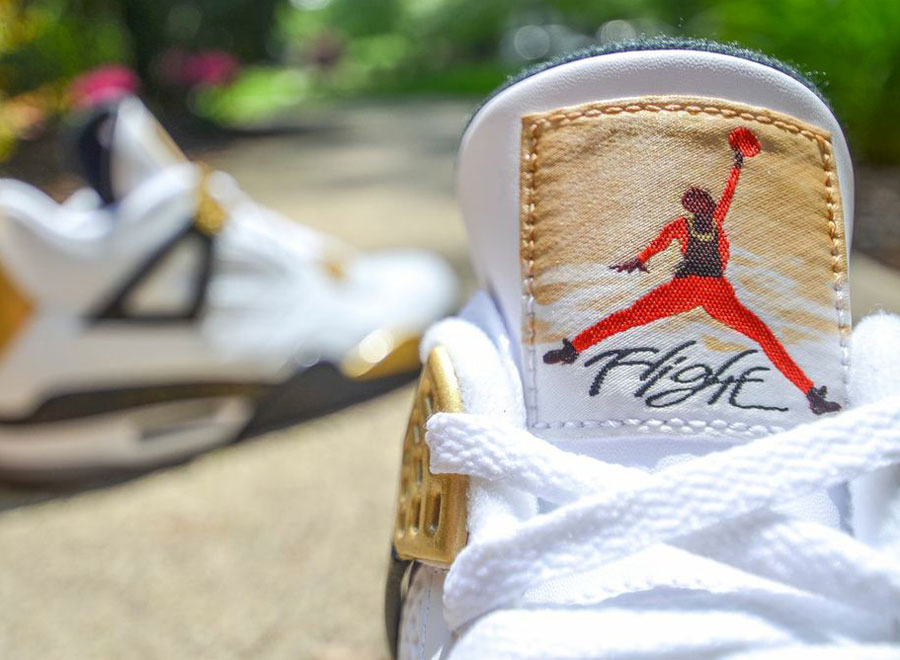 Air Jordan Iv Gold Digger Customs Dmc Kicks 1