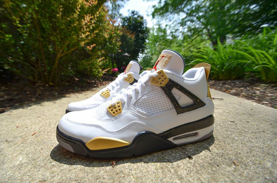 Air Jordan Iv Gold Digger Customs Dmc Kicks 3