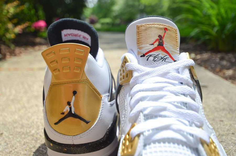 Air Jordan Iv Gold Digger Customs Dmc Kicks 7