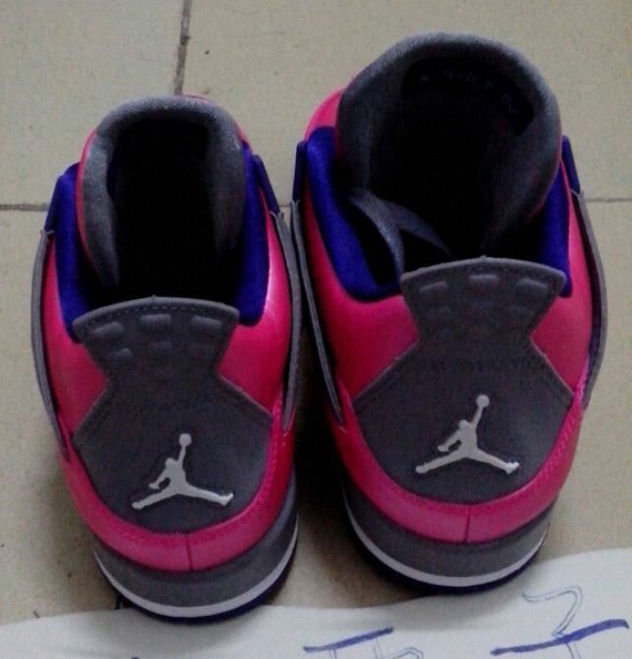 Air Jordan Iv Gs Pink Purple Black 5