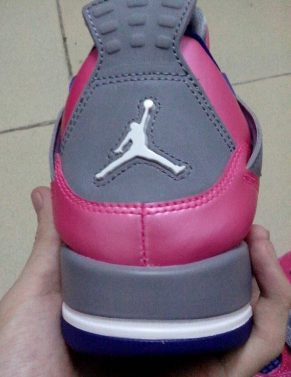 Air Jordan Iv Gs Pink Purple Black 7