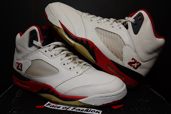 Air Jordan V Fire Red Deadstock Og Pair On Ebay 14