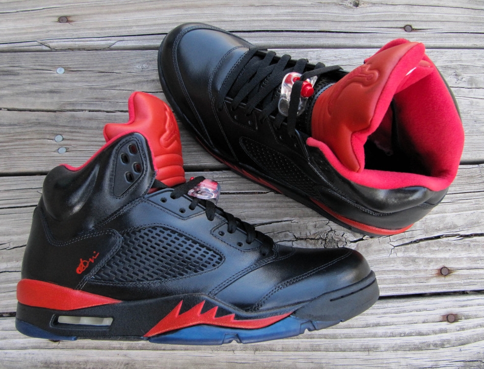 Air Jordan V Infrared Smoke Bottom Customs 02