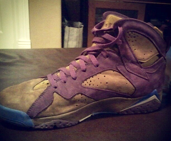 Air Jordan Vii Original Grey Purple Sample 1