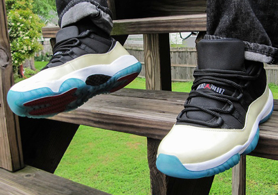 Air Jordan XI Low “Creme” Customs by Cali Kid Drew