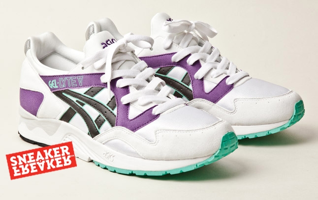 Asics Gel Lyte V White Purple Green 04