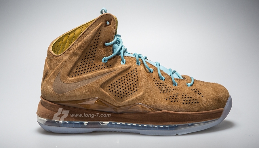 Brown Suede Nike Lebron X Ext 16