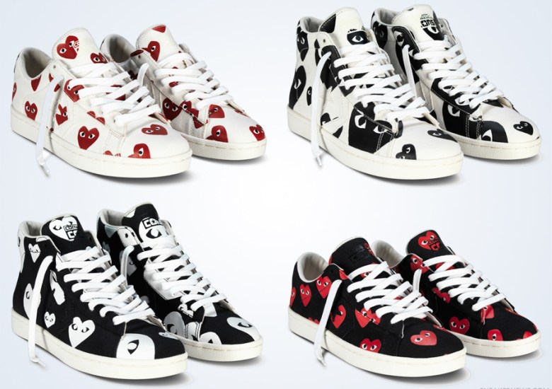 Comme des Garçons PLAY x Converse Pro Leather Collection