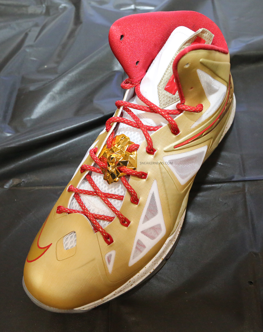 Gold Championship Nike Lebron X Pe 4