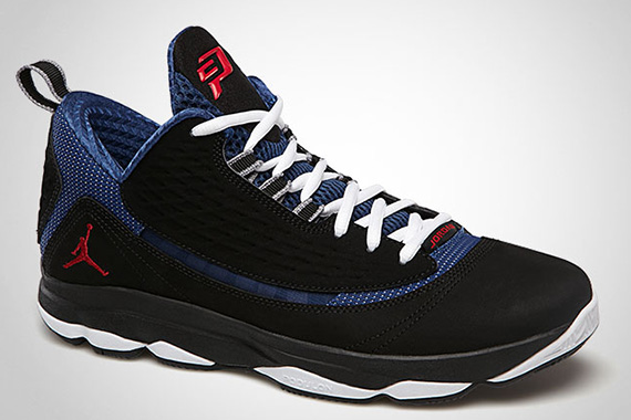 Jordan Cp3 Vi Ae Black True Red True Blue Cement Grey 1