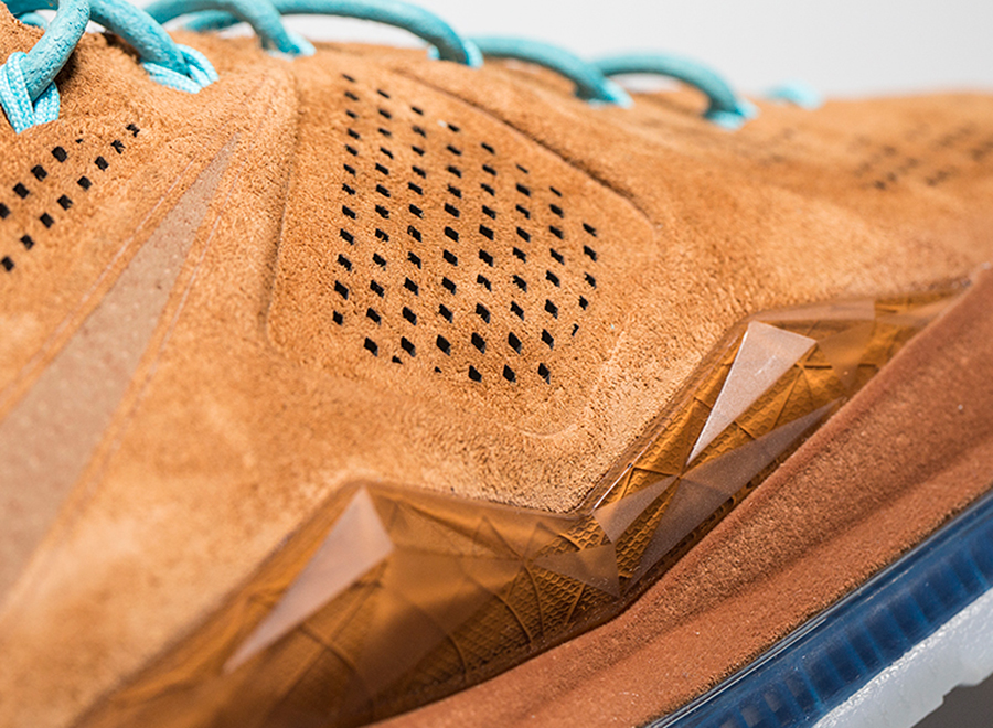 Lebron X Ext Brown Suede Detailed