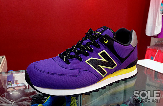 New Balance 574 Windbreaker Purple Yellow