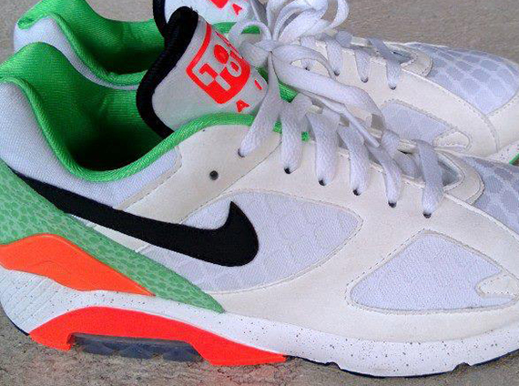 Nike Air 180 White Orange Green Safari