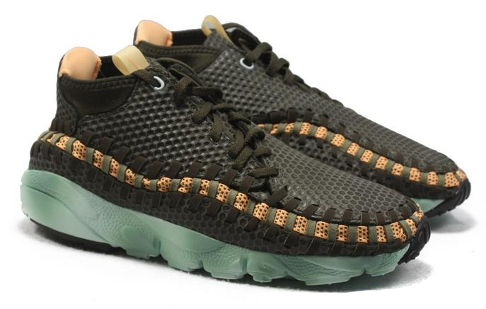 Nike Air Footscape Woven Chukka Deep Smoke Melon Tint Black 7