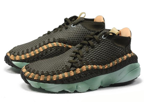 Nike Air Footscape Woven Chukka Deep Smoke Melon Tint Black 8