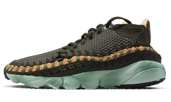 Nike Air Footscape Woven Chukka Deep Smoke Melon Tint Black 9