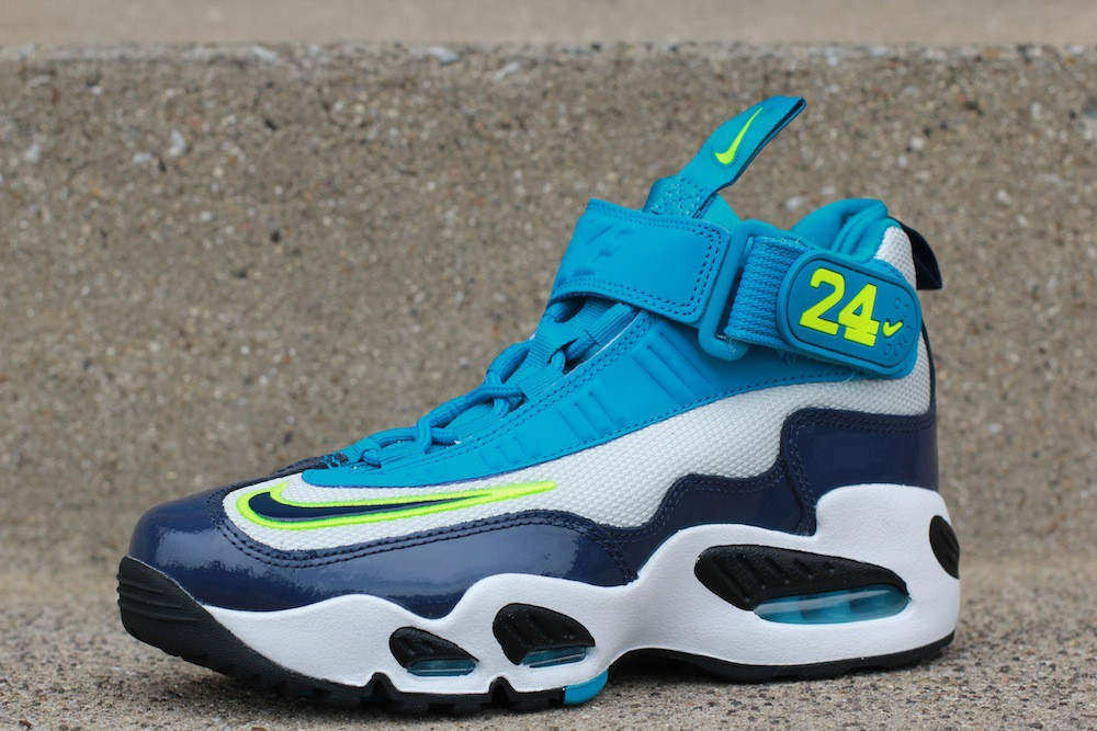 Nike Air Griffey Max 1 Pure Platinum Midnight Navy Neo Turquoise 2
