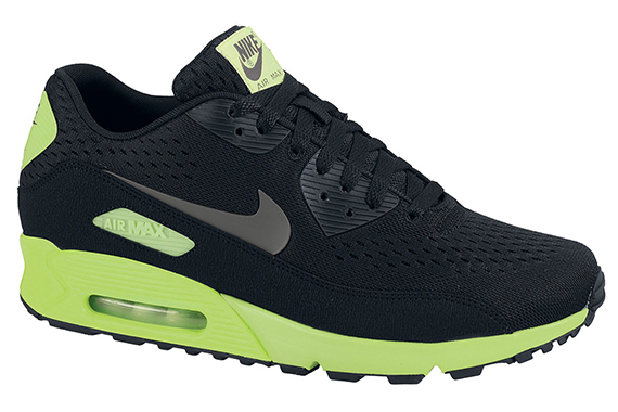 Nike Air Max 90 Em Black Dark Grey Flash Lime 2