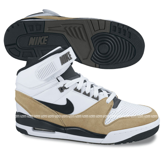 Nike Air Revolution Mid White Beige Black 1